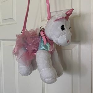Poochie & Co. Plush Unicorn Purse